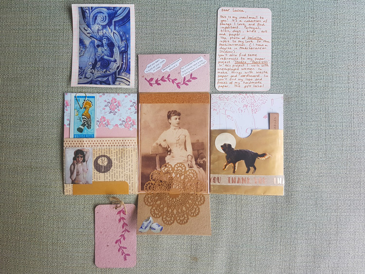 Snailmail met oud papier